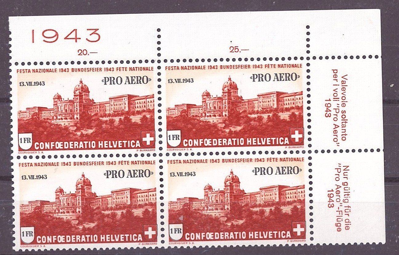 Alle Briefmarken: # 96 --- FLUGPOST POSTFRISCH – Neu (gemäss Beschreibung) aus Dübendorf von Piero2