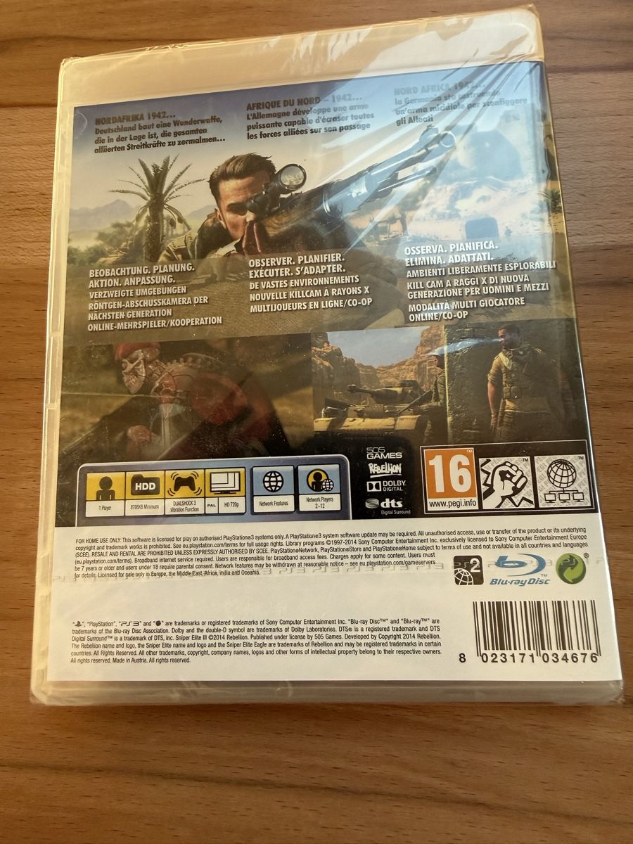 Jeux: PS3-Game Sniper Elite 3 – Neuf avec emballage d'origine à Grenchen par Bastet007 1