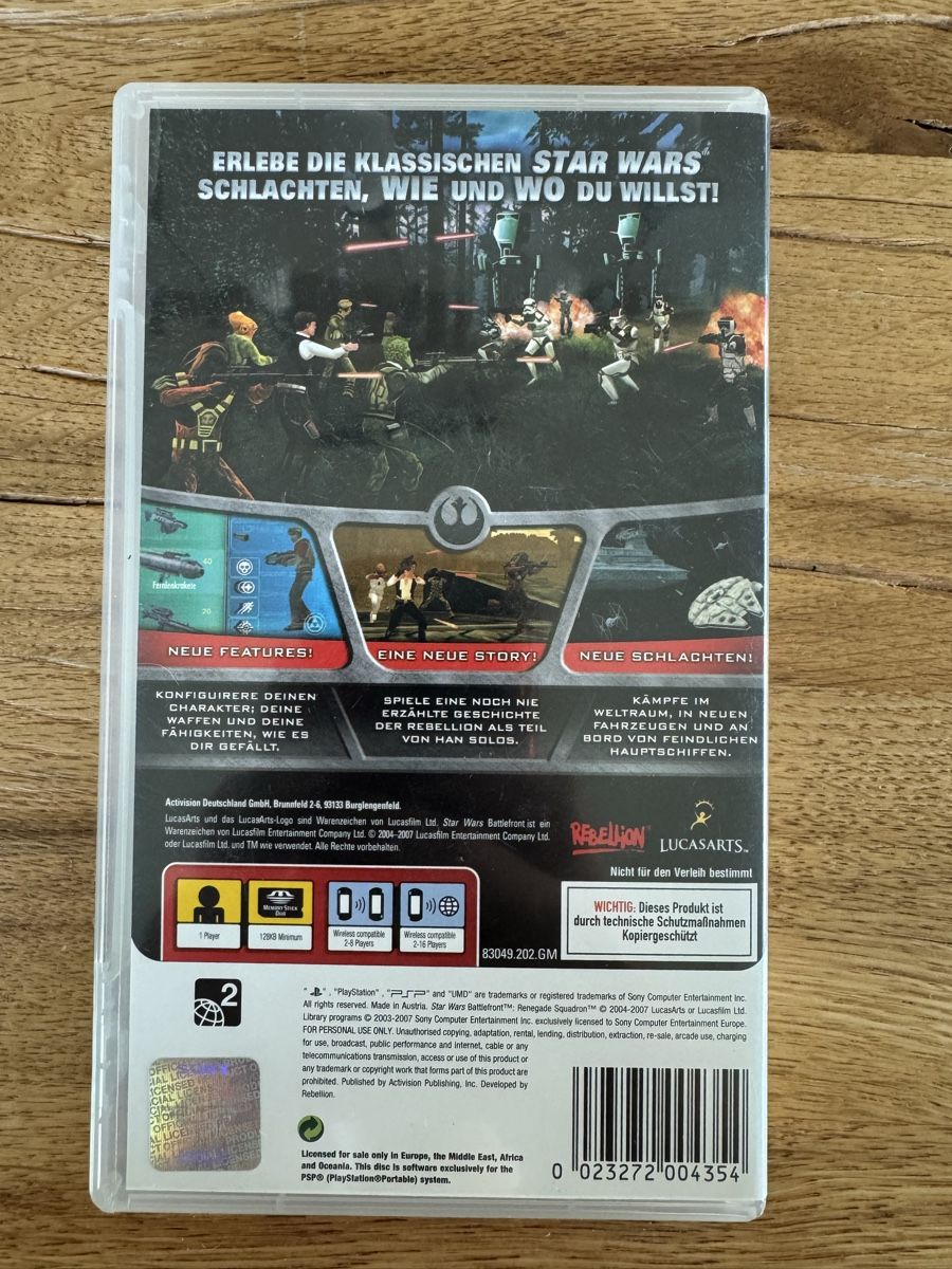 Giochi: Star Wars Battlefront - Renegade Squadron - PSP – Usato da Aarau venduto da faXse 2