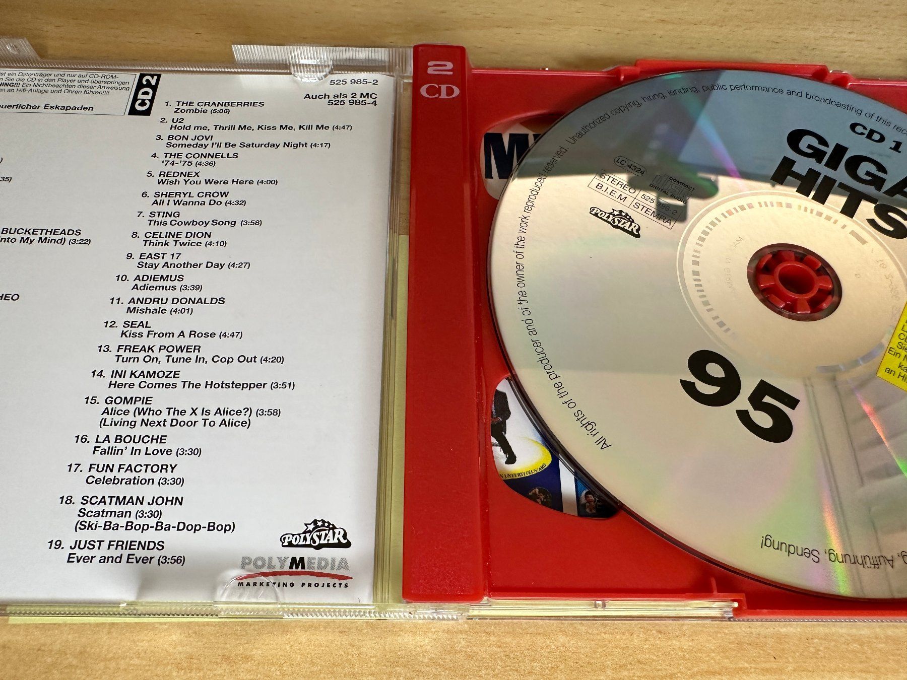 CD: Various – Giga Hits 95 - 2 CD – Usato da Rikon im Tösstal venduto da Alpenmutz 2