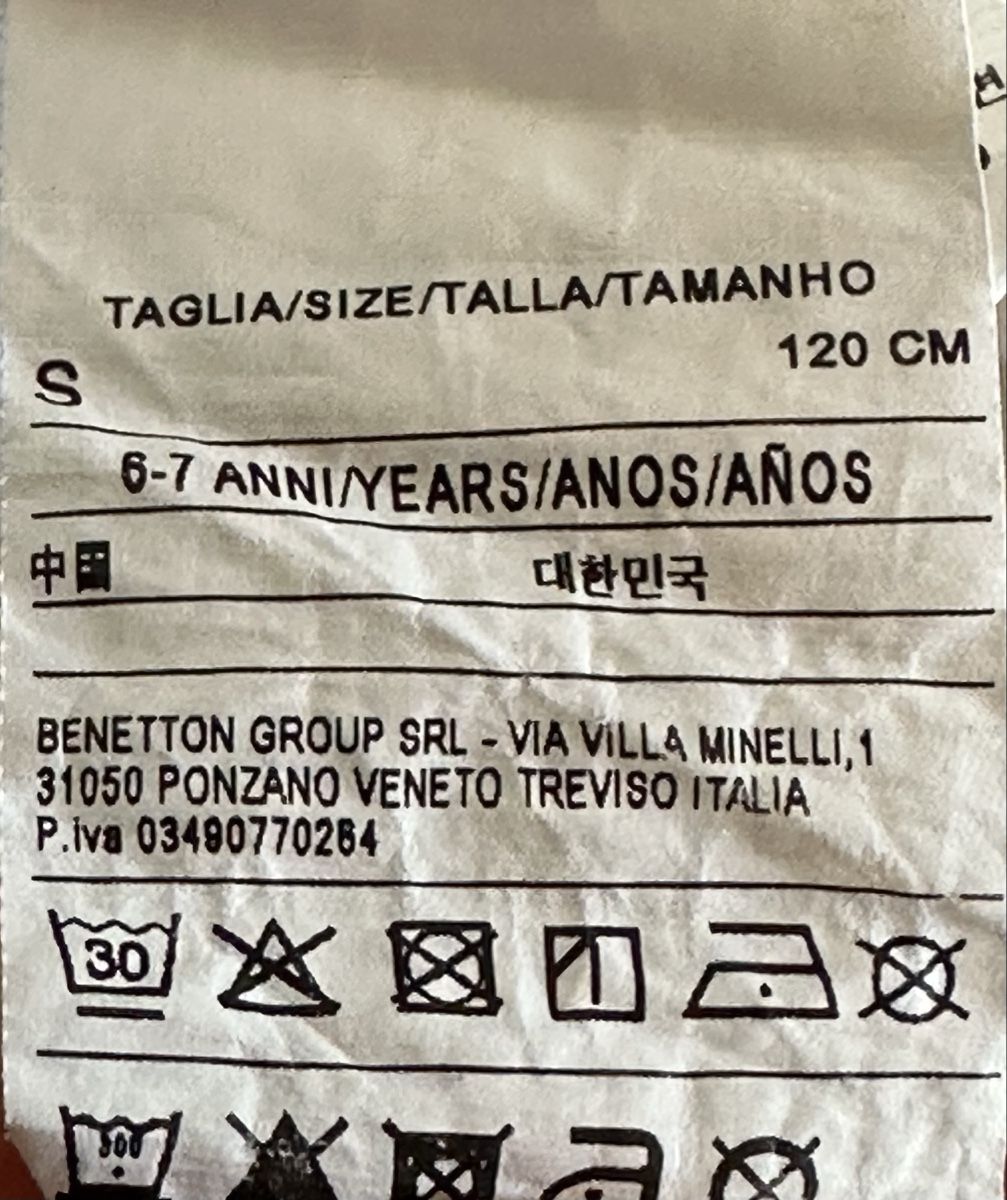 Benetton Camicie, T-shirt & Polo: T-shirt manica lunga in cotone Benetton – Usato da Castel San Pietro venduto da Moregi 3