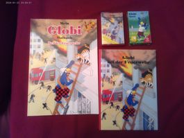 Globi bei der Feuerwehr : Malbuch, Spiel+MC CASSETTE