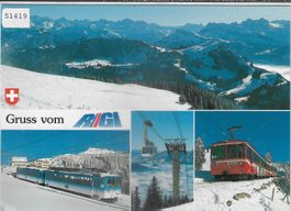 Gruss vom Rigi - Rigi-Bahnen im Winter