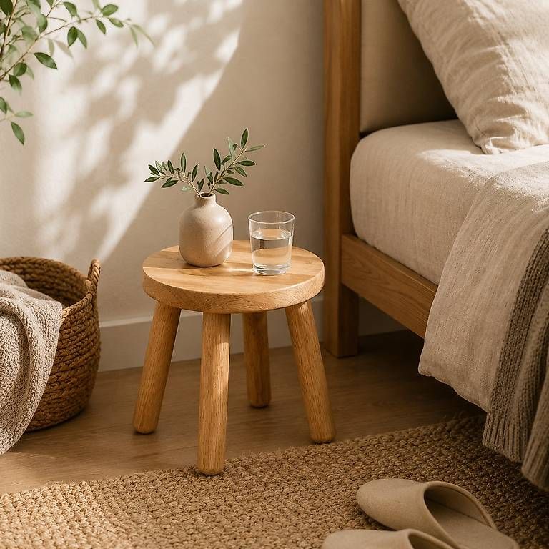 Hocker: Norvia Holzhocker  Rund – Gebraucht aus Volketswil von NORVIA 2