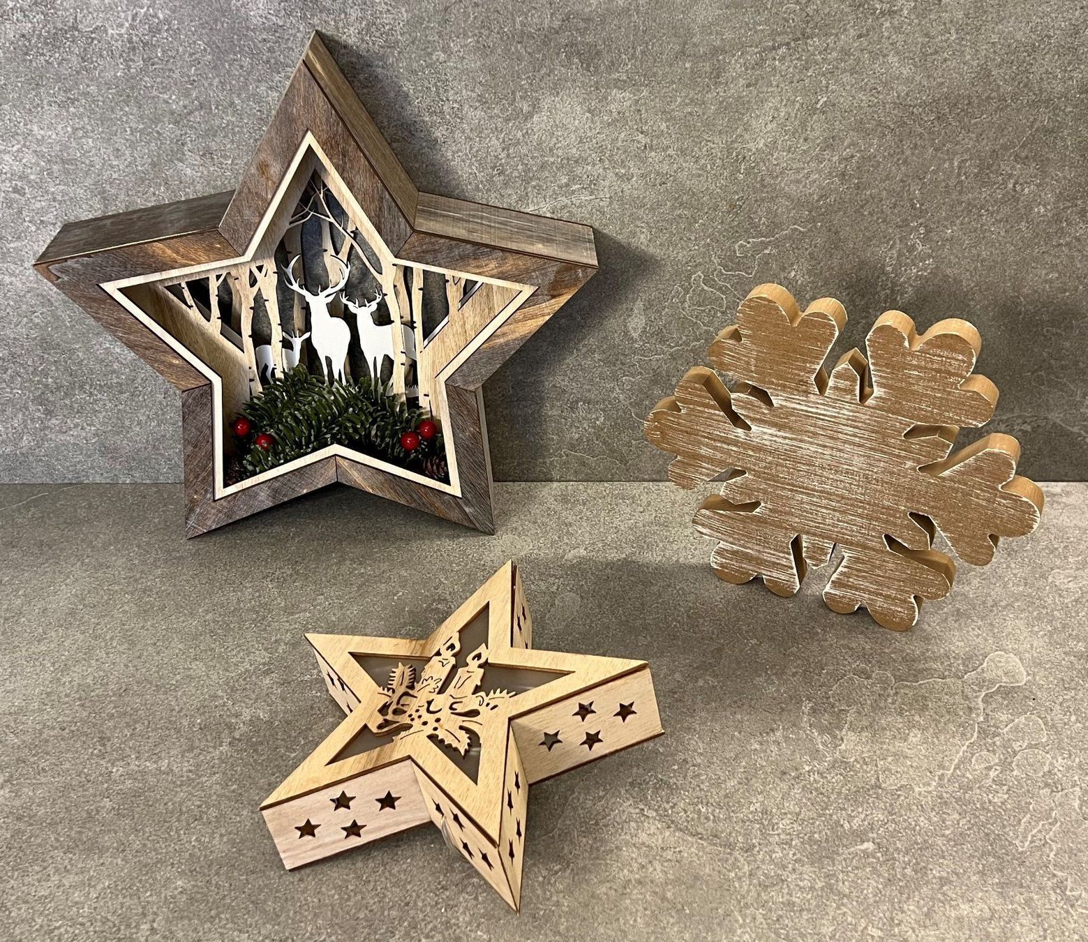 Tutte le decorazioni: Weihnachtsset: 3-teilig ... – Nuovo (secondo la descrizione) da Chur venduto da Lotti12 1