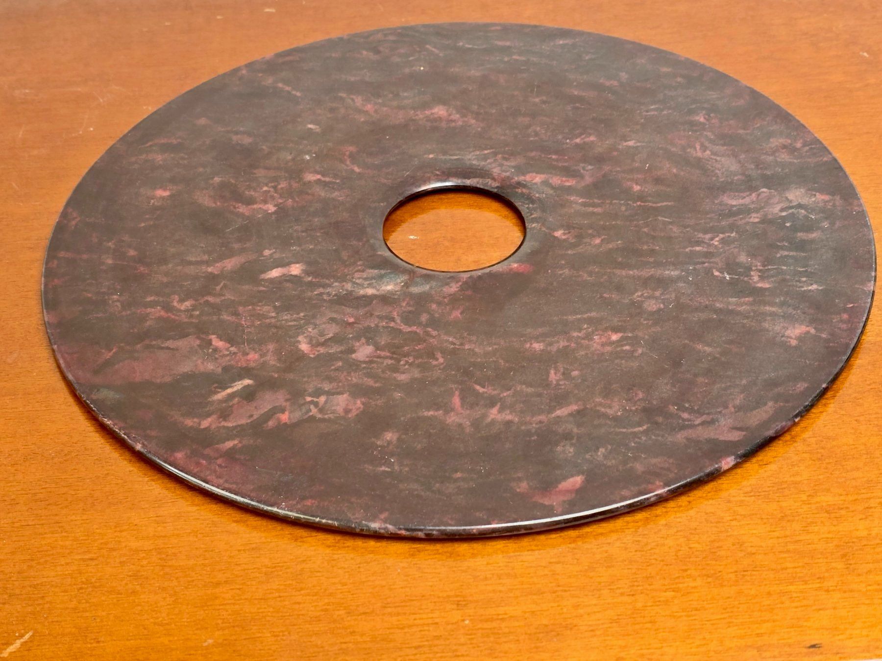 Minerali & Pietre curative: China "Jade" Bi-Scheibe gross 30cm Serpentin? – Usato da Basel venduto da chinarh891 4