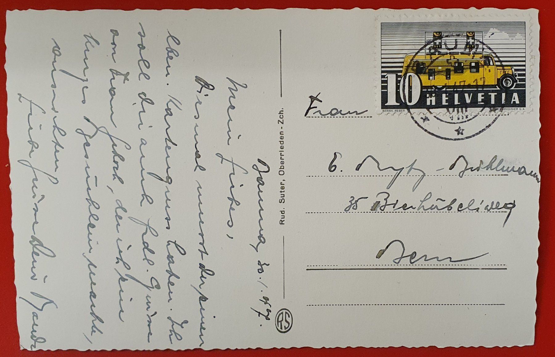 Cartoline postali: Bauma 1947 – Usato da Kreuzlingen venduto da Rschweiz1 1