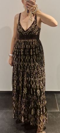 Maxikleid Sommerkleid Grösse S/M dunkelbraun gemustert