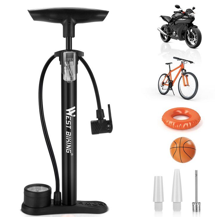Pompe: Fahrradpumpe mit 160PSI Manometer – Nuovo e nell'imballaggio originale da Geneve venduto da Titi2008