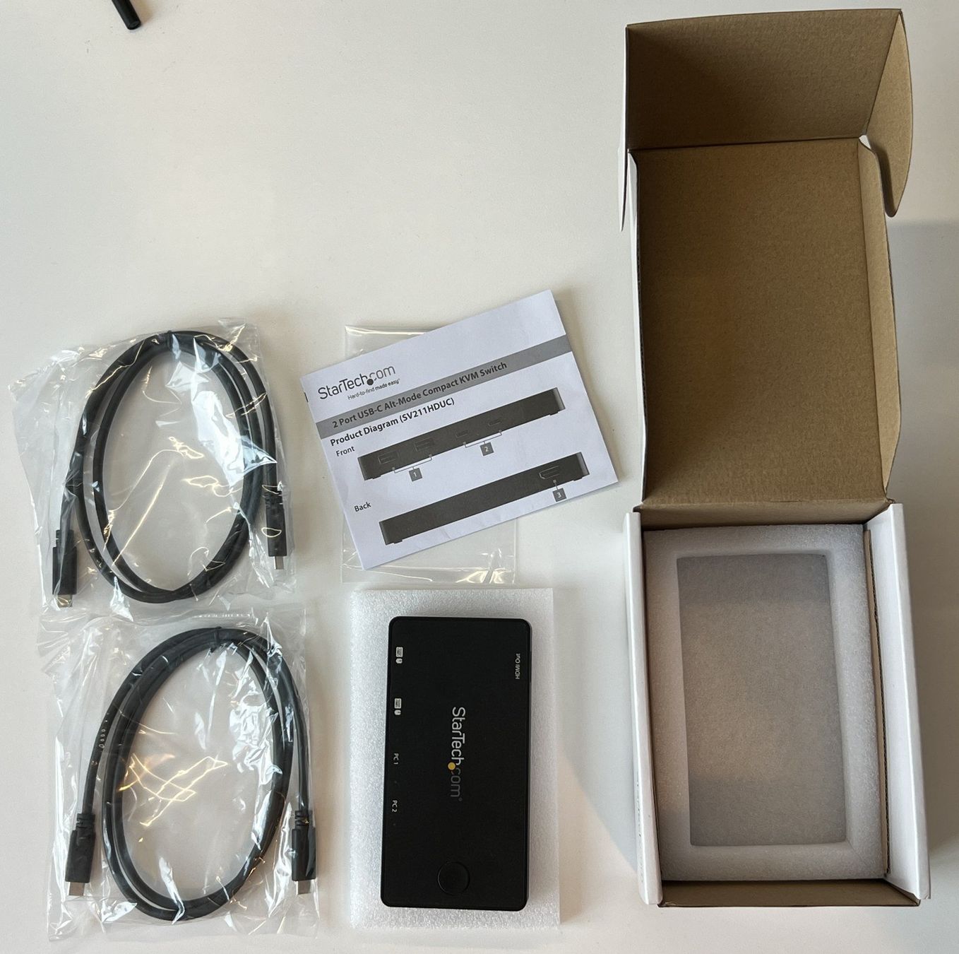 Laufwerke & Adapter: StarTech SV211HDUC 2-Port HDMI USB-C KVM Switch 4K60 – Gebraucht aus Zürich von Kollege7 7