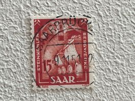SAAR Briefmarke