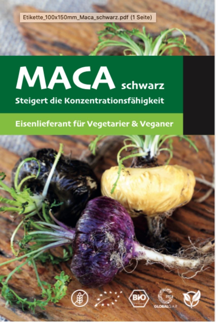 Lebensmittel & Spezialitäten: INKARA Maca schwarz-das natürliche Viagra 400 gr. – Neu und originalverpackt aus Bazenheid von Vita_Kampfsport
