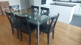 Dining table with 4 chairs / Küchentisch mit 4 stühlen