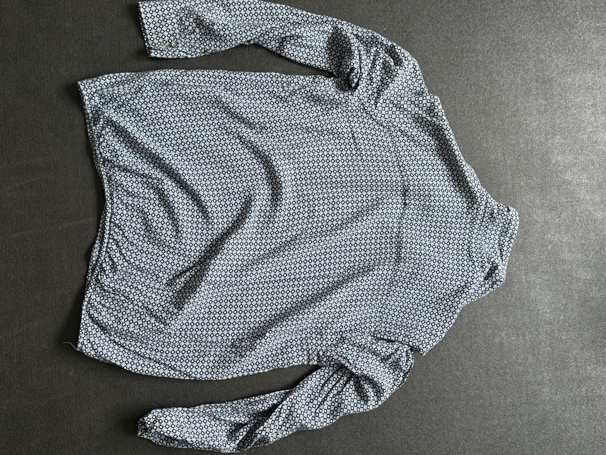 Tom Tailor Camicette: Tom Tailor blouse Shirt, Size 38, Blue Geometric Pattern – Usato da Horgen venduto da thesilverarrow 4