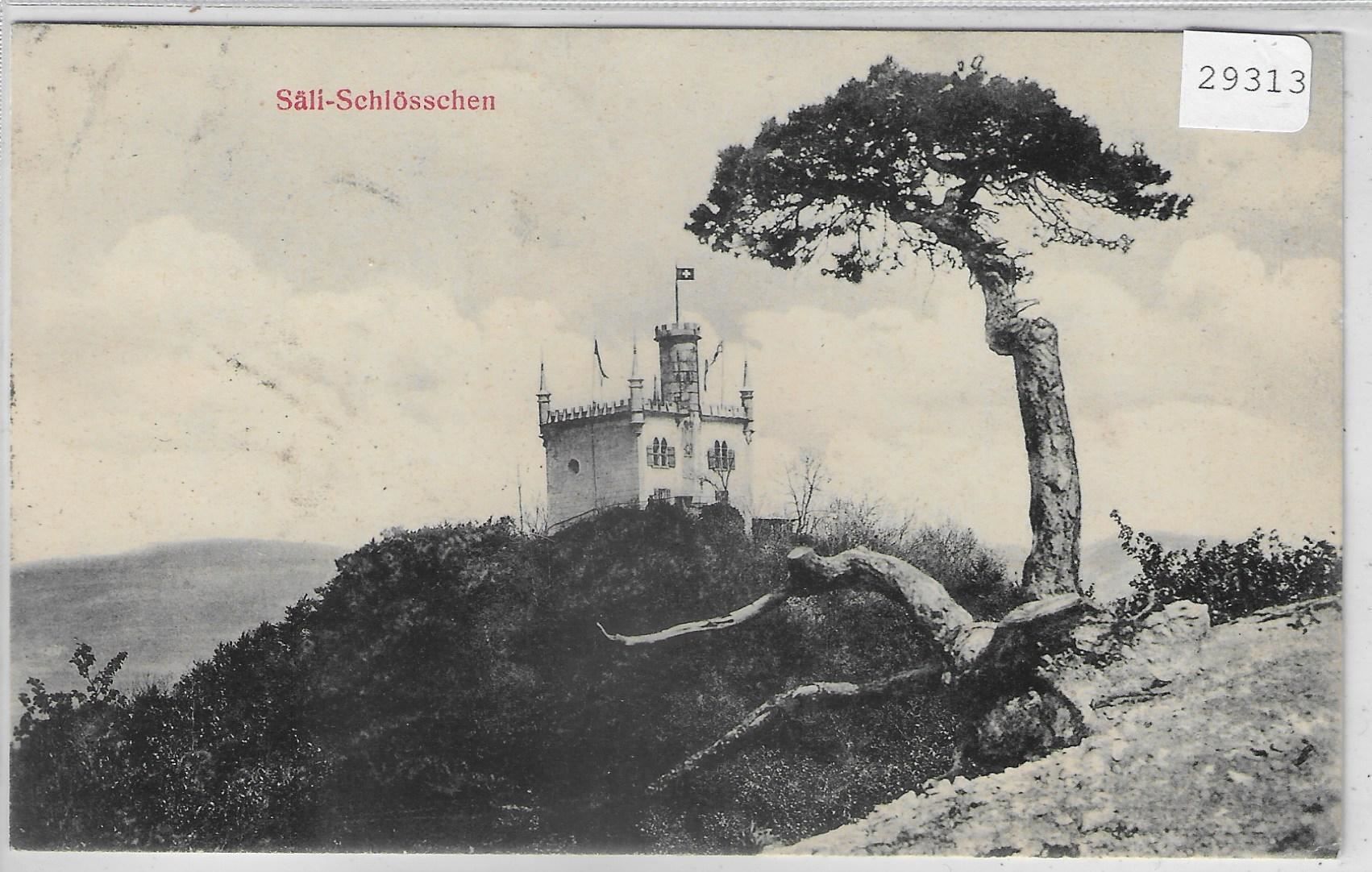 Ansichtskarten: Säli-Schlösschen 1908 – Gebraucht aus Ettingen von Kartenplanet
