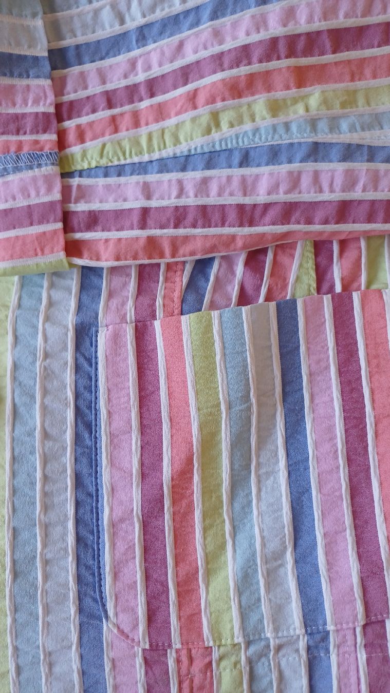 Giacche: Blazer Jacke bunt gestreift Gr. 42 – Usato da Möhlin venduto da glacierflea 1