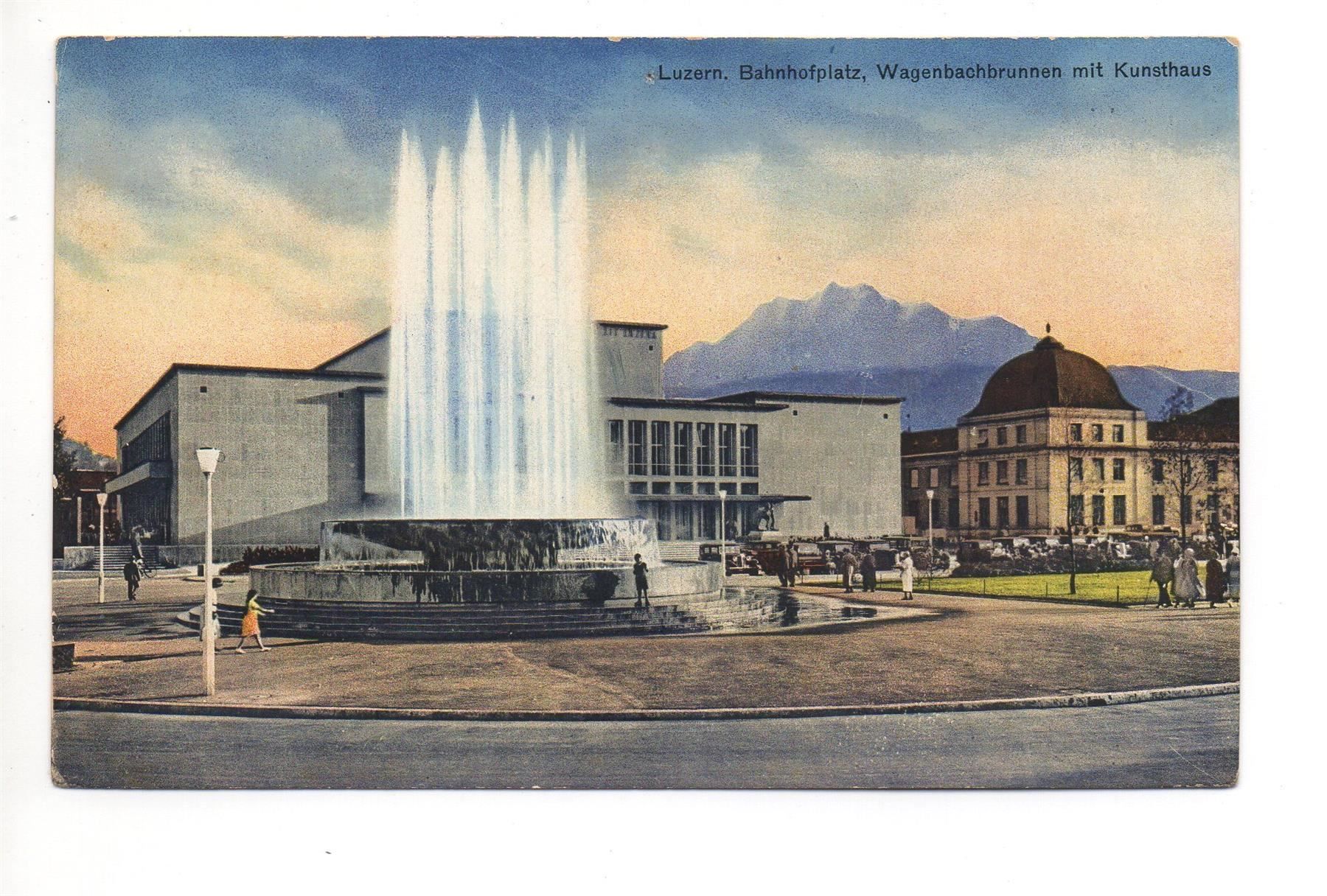 Ansichtskarten: LUZERN Bahnhofplatz, Kunsthaus, Oldtimer – Neu (gemäss Beschreibung) aus Jona von philajona