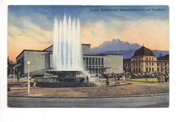 LUZERN Bahnhofplatz, Kunsthaus, Oldtimer