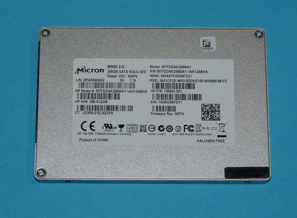 SSD HP 64GB SATA (724936-001 / 745679-002) – Unità A Stato Solido Micron M550 Originale NEW