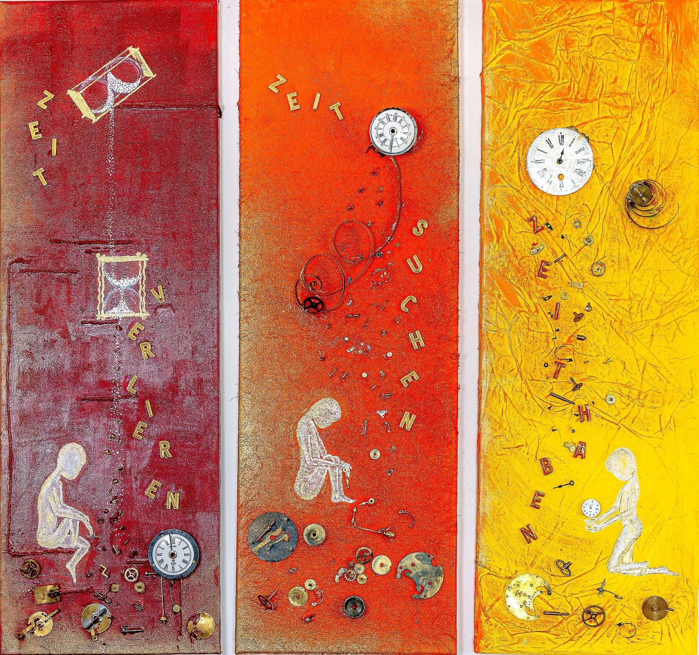 Poster & Bilder: Einzigartiges Triptychon "Triologie" Ruth Meusburger – Neu (gemäss Beschreibung) aus Goldach von artkramer