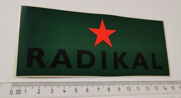 Sticker: RADIKAL   (Aufkleber, PVC) – Nuovo e nell'imballaggio originale da Wilen b. Wollerau venduto da morethanmusic