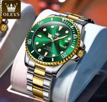 Montre Olevs automatique vert et or neuf emballé