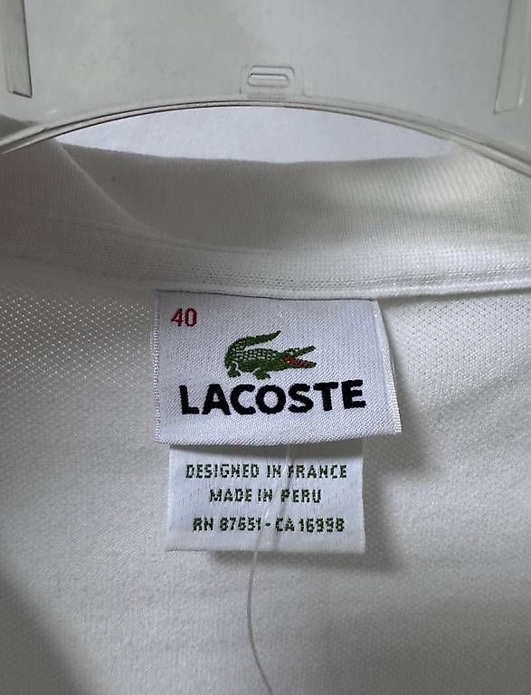 Magliette Polo: WEISSES LACOSTE POLOSHIRT – Nuovo e nell'imballaggio originale da Affoltern am Albis venduto da amr_c5yr 1
