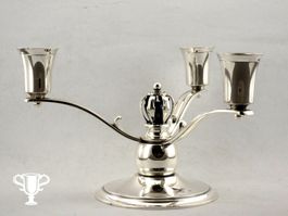 Bougeoir argent Danish silver 1948 Kerzenständer Silber