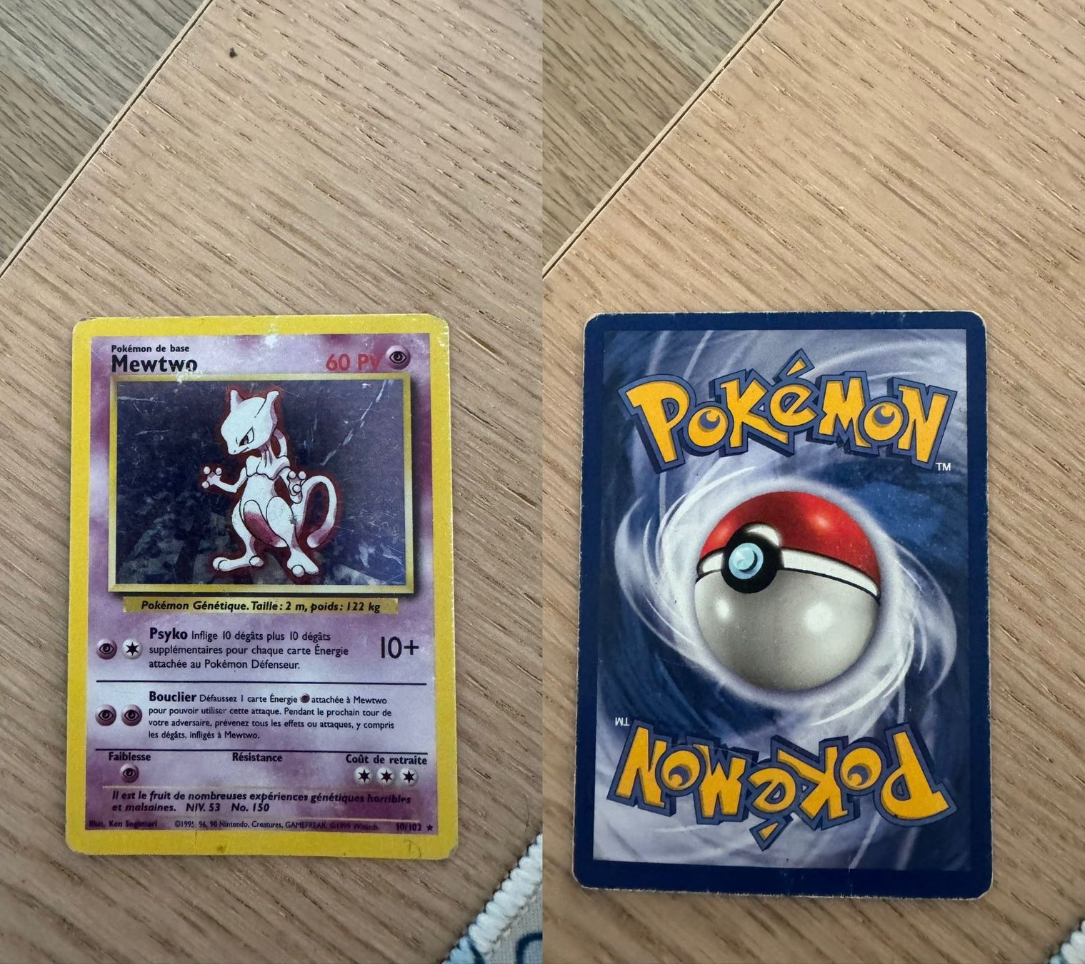 Pokémon Cartes à collectionner: Mewtwo 10/102 holo – D'occasion à Chavannes-Renens par skywalker1942