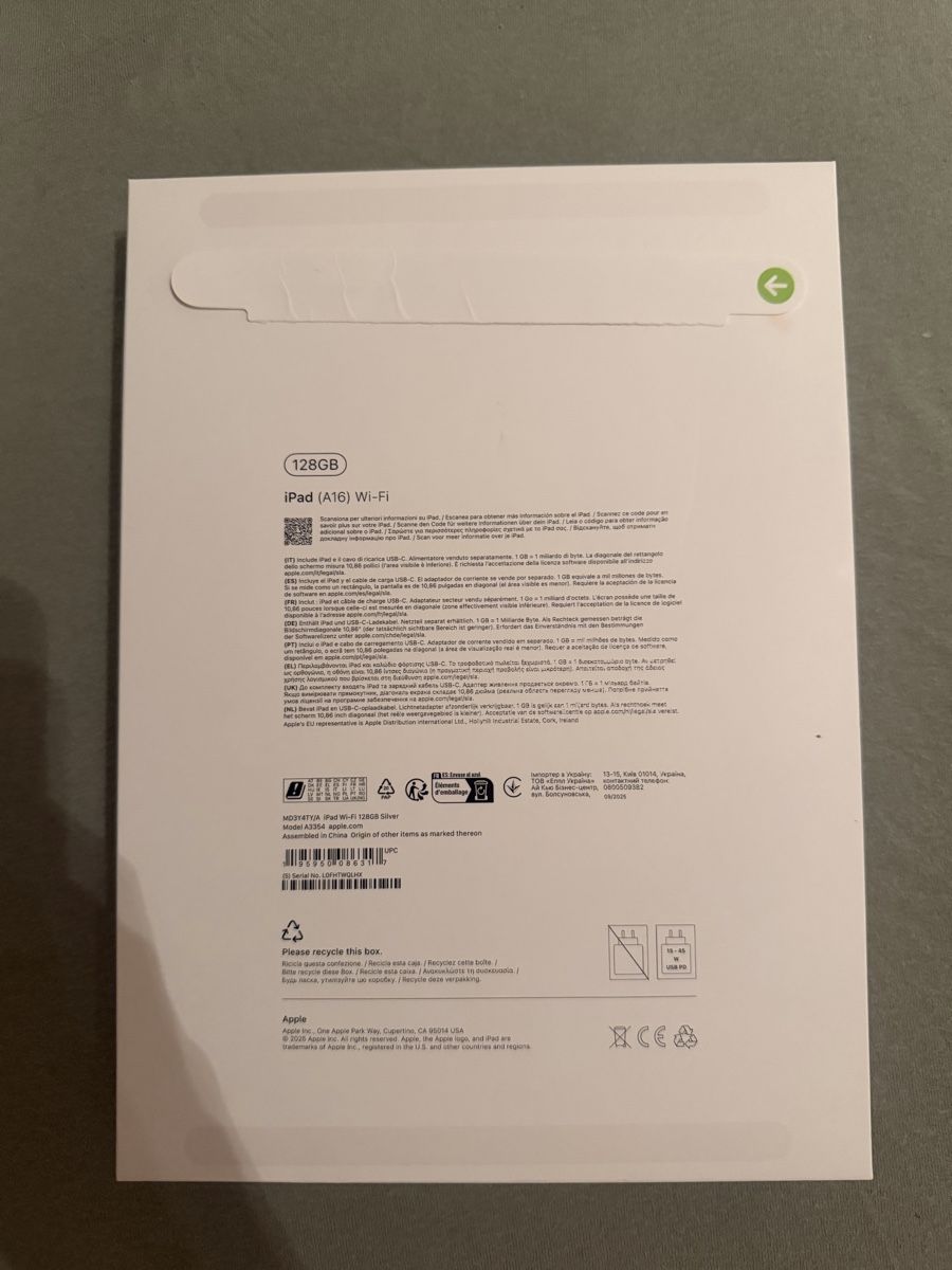 Apple Tablet PC: iPad (A16) 128GB grau – Nuovo (secondo la descrizione) da Thierachern venduto da due_ls6w 1