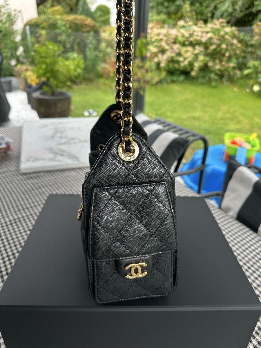Chanel Borse da donna: Chanel 25 schwarz – Nuovo (secondo la descrizione) da Au ZH venduto da Luxbag 5