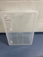 SAMLA Box mit Deckel, transparent, 79x57x18 cm/55 l