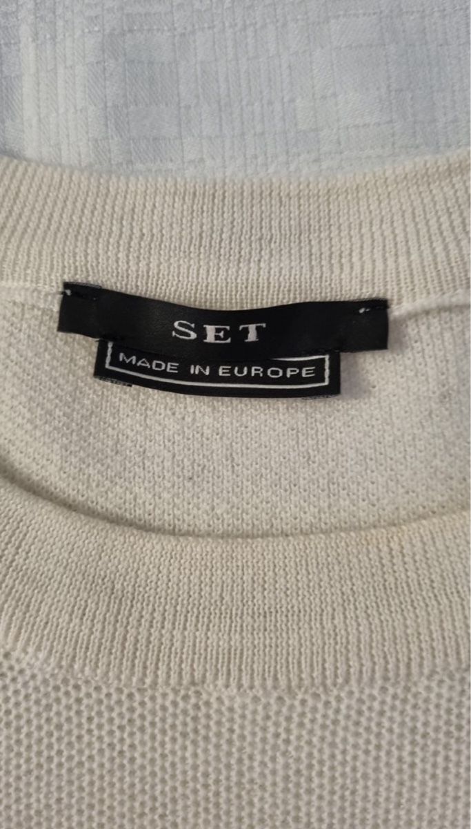 Pullover & Sweatshirts: Edler wollweisser Pullover der Marke SET, Gr. M – Gebraucht aus Zuchwil von Arche0 8