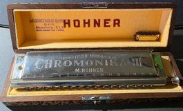 HOHNER CHROMONICA III Mundharmonica C-Dur (WIE NEU)