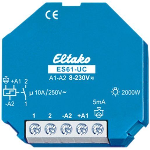 Eltako Interruttori: Relais de commande INC Eltako 8-230VUC 1F, ES61 – Nuovo e nell'imballaggio originale da Venthône venduto da TAR
