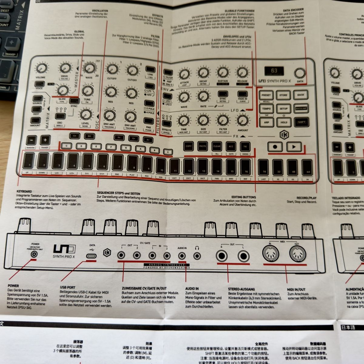 IK Multimedia Strumenti musicali: IK Multimedia UNO Synth Pro X Analog Synthesizer, Paraphonic – Usato da Widnau venduto da kustercarmen 3
