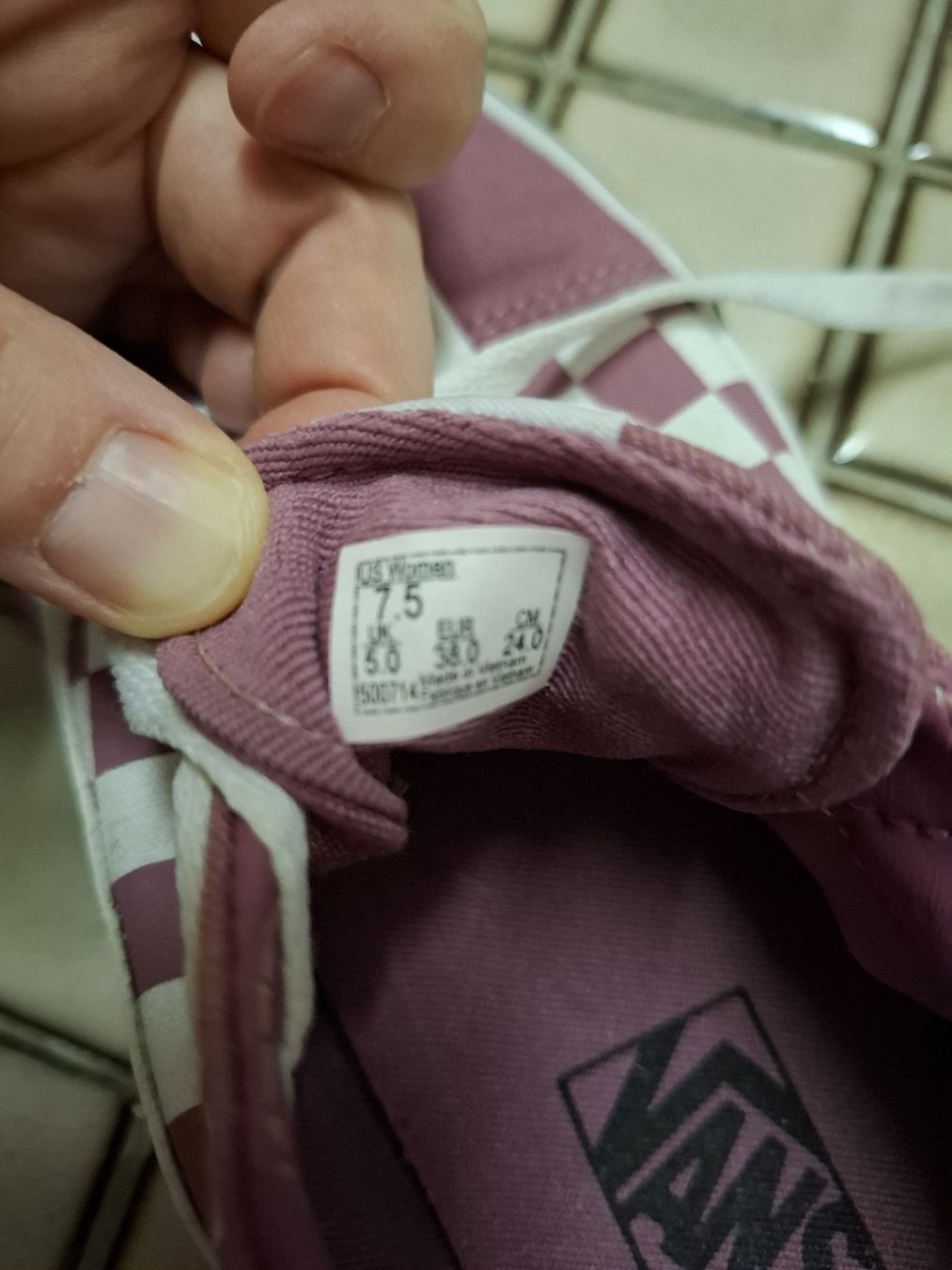 Vans Damenschuhe: Vans Checkerboard Rosa 38 – Gebraucht aus Zollikon von korzesy 2