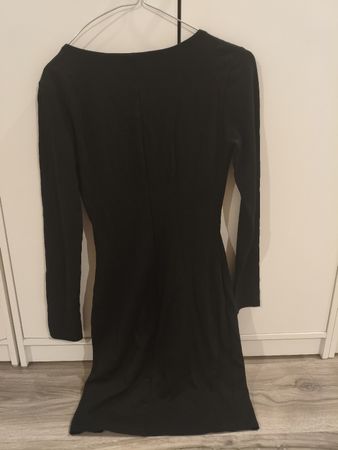 Vestito H&M Basic nero maniche lunghe taglia XS usato