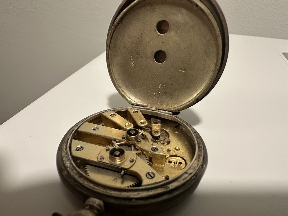 Uhren: Taschenuhr Silber - Emaille-Zifferblatt – Defekt aus Hägendorf von neon09 5