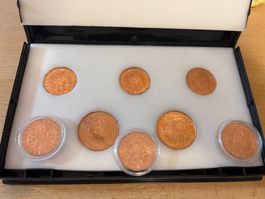 5 +10-Euro-Kupfermünzen aus Österreich