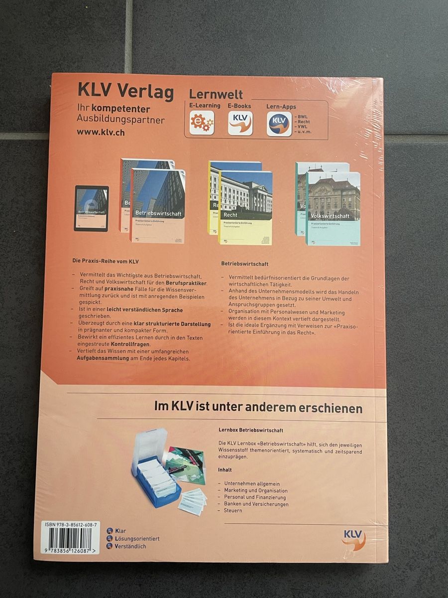 Bücher: Betriebswirtschaft Schulbuch – Neu und originalverpackt aus Herznach von Enya_m26 1