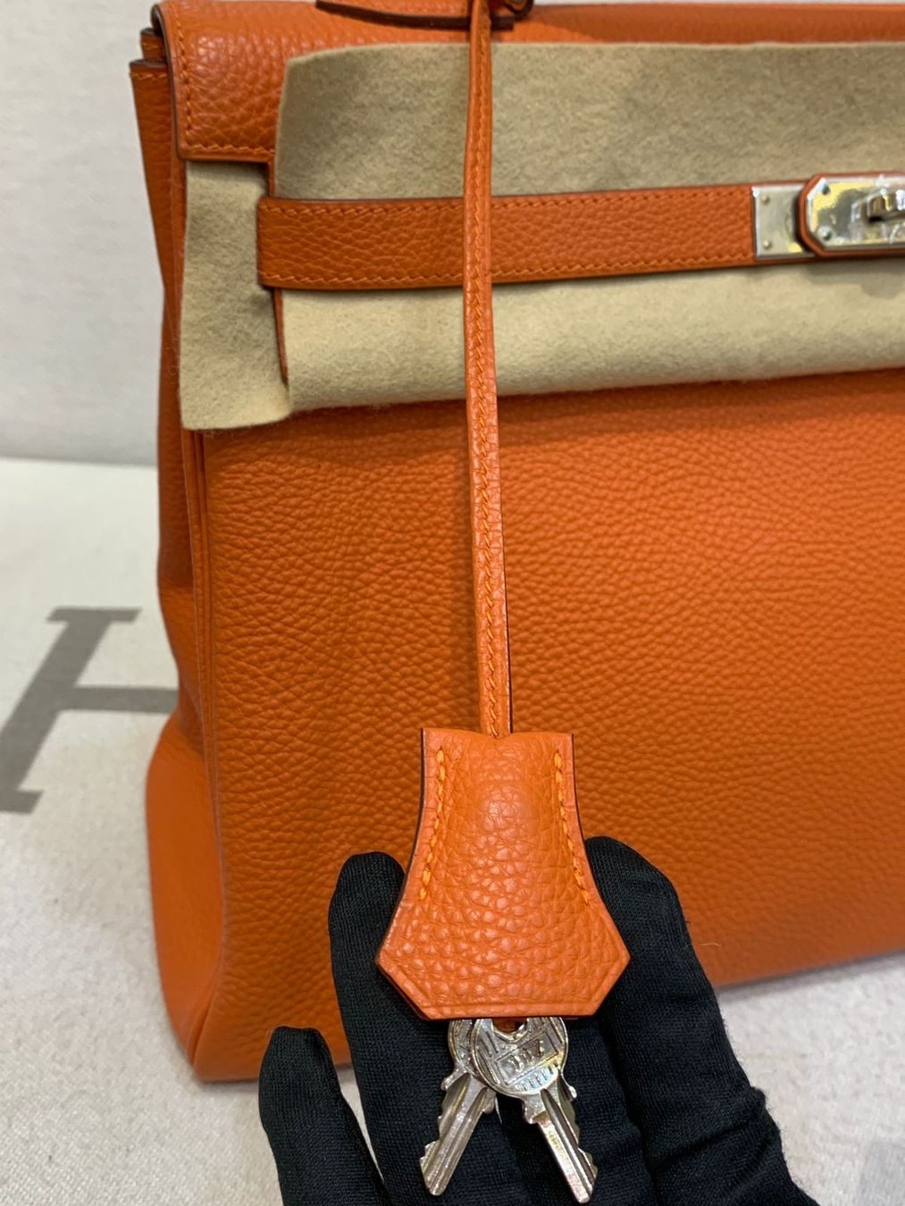 Hermès Borse da donna: Hermes Kelly35 Orange Togo Phw K 2015 – Usato da Zürich venduto da RoastedCocoNut 3
