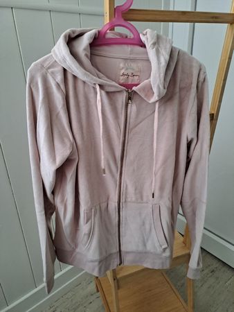 Kapuzenjacke rosa Grösse L samt