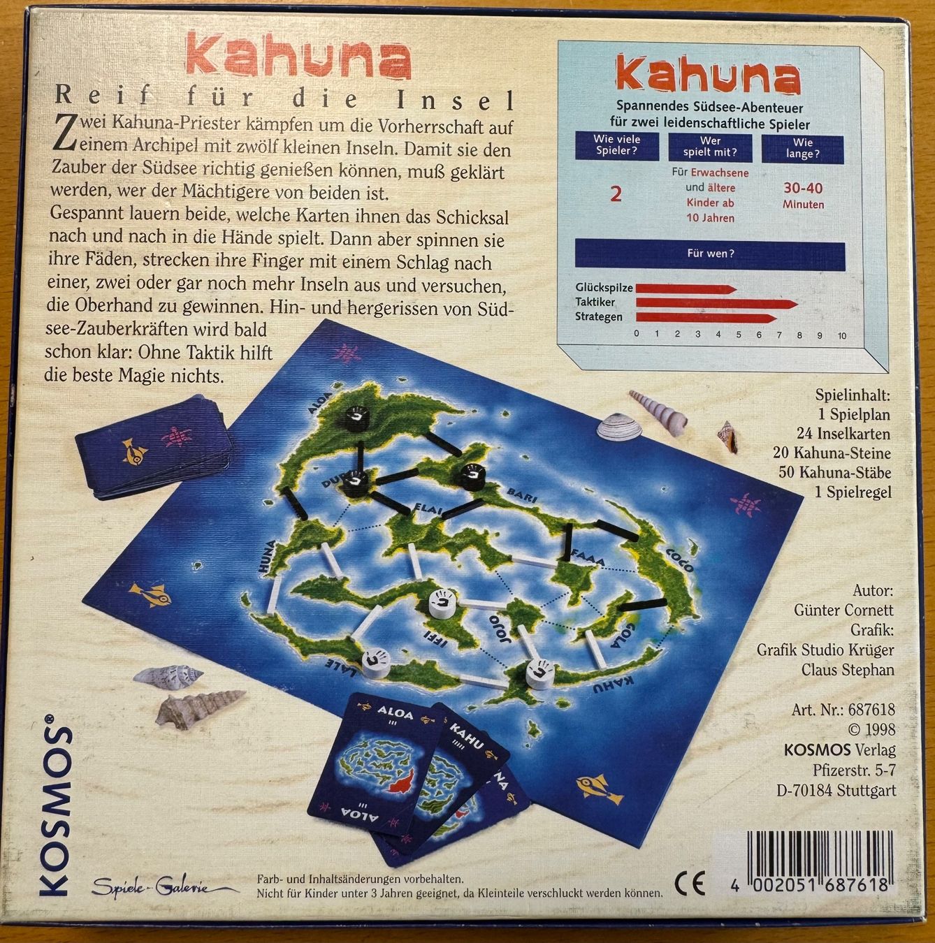 Kosmos Spiele: Kahuna - Brettspiel – Neu (gemäss Beschreibung) aus Bettwiesen von  2