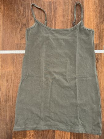 Damen Spaghettiträger Top oliv