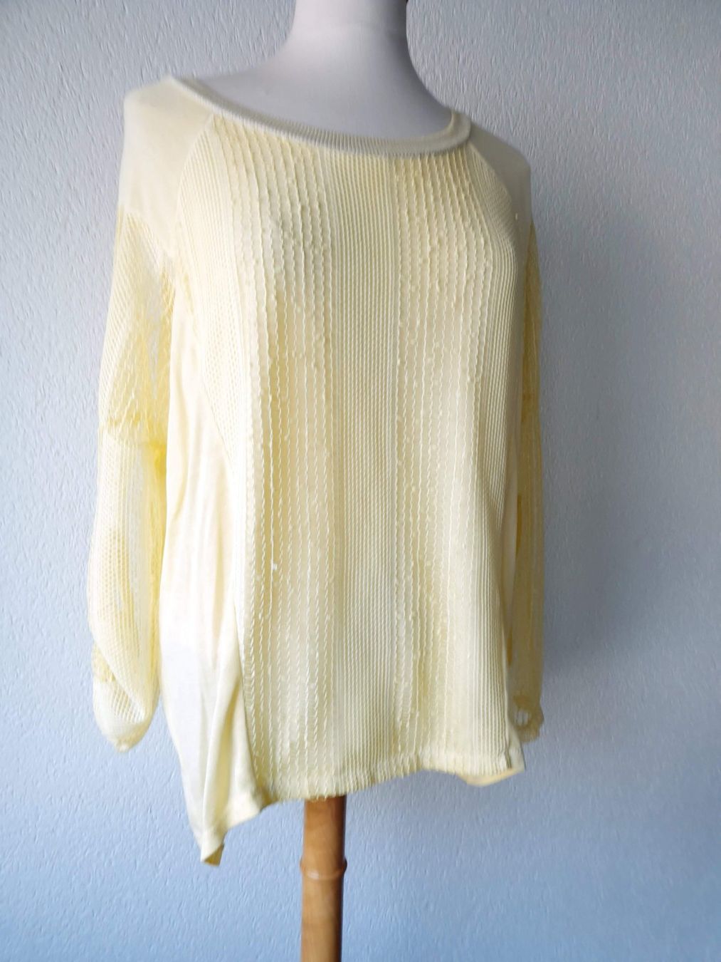 Pullover & Sweatshirts: PULLOVER PULLI MADE ITALY MIT SEIDE L 42 40 GELB TUNIKA TOP – Neu (gemäss Beschreibung) aus Elsau von the-colorful-side 4