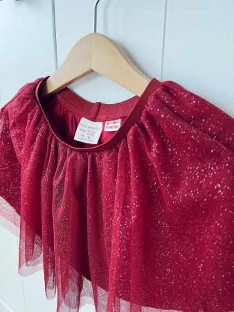 Zara, 86, Rock, burgund, Tüllrock