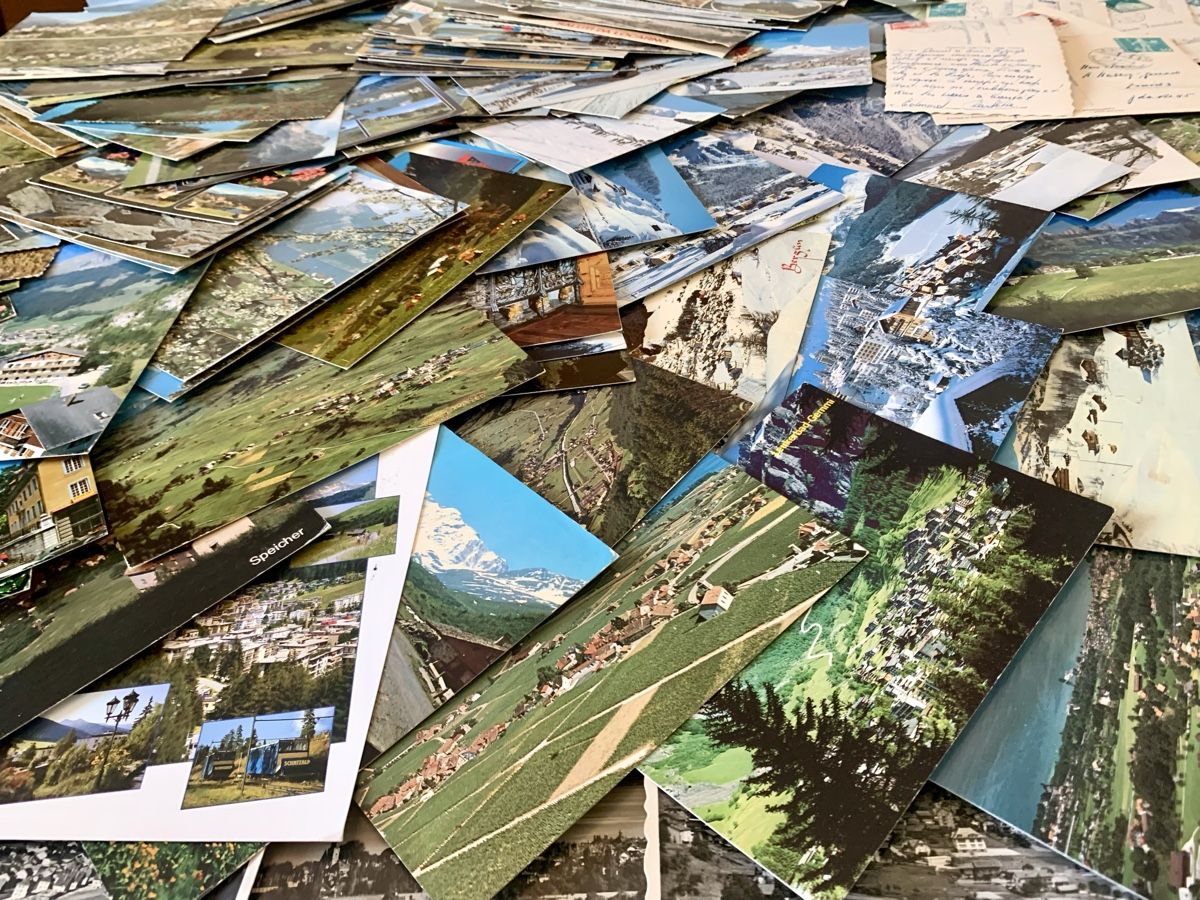 Cartoline postali: XXL Konvolut Schweizer Ansichtskarten, über 1600 Stk. – Usato da Wallisellen venduto da Died 2