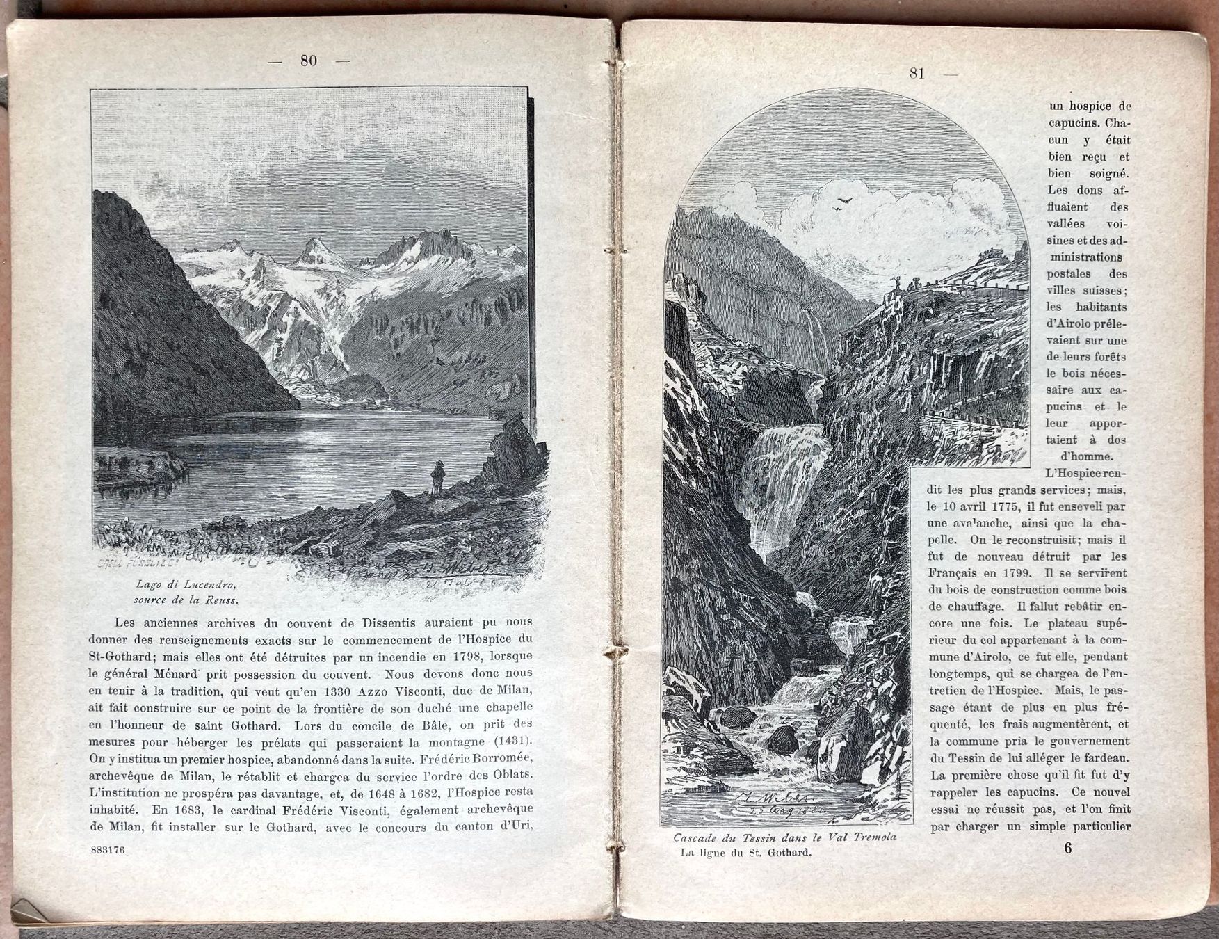 Libri: La ligne du St-Gothard - J. Hardmeyer vers 1885 – Usato da Versoix venduto da Decapod 4