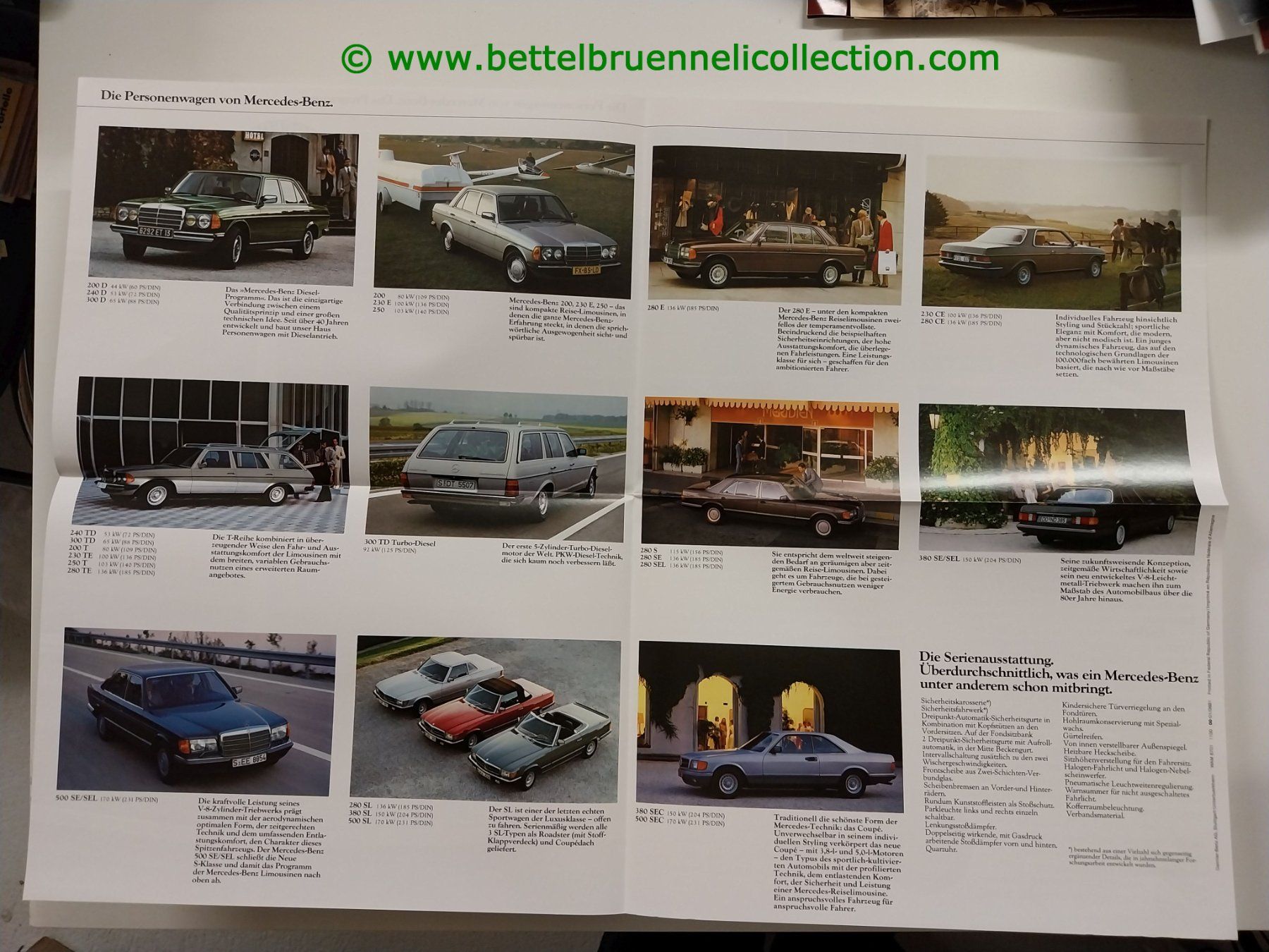 Mercedes-Benz Dokumente: Mercedes-Benz Modellprogramm 1981/06 Prospekt deutsch – Gebraucht aus Weingarten-Kalth von Bettelbruenneli 2
